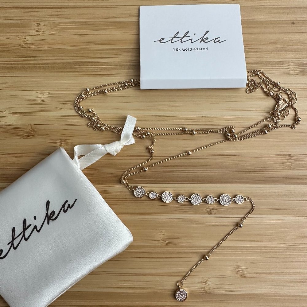 ETTIKA BALI DREAMS CRYSTAL LARIAT NECKLACE